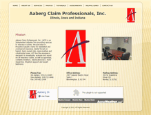 Tablet Screenshot of aabergclaims.com